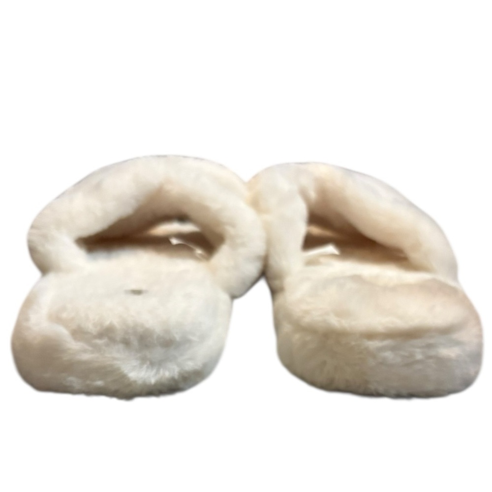 Mixit Whisper White Criss Cross Platform Slippers Size 11/12 - Picture 6 of 6
